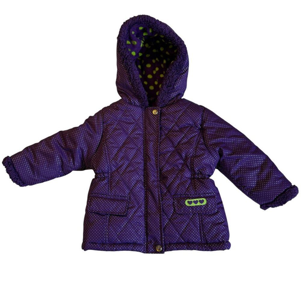 Pink Platinum 2 Toddler Size girl jacket snow puffer jacket fleece winter